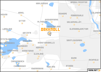 map of Oak Knoll