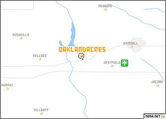 map of Oakland Acres