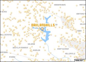 map of Oakland Hills