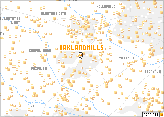 map of Oakland Mills