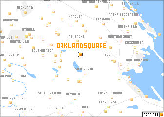 map of Oakland Square