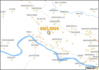 map of Oaklands