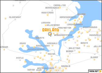 map of Oakland