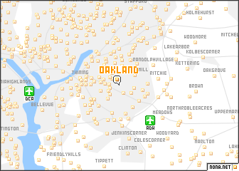 map of Oakland