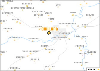 map of Oakland