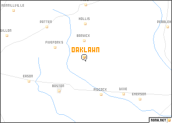 map of Oaklawn