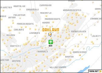 map of Oak Lawn