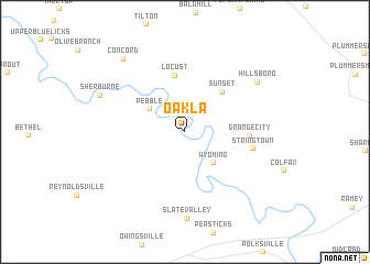 map of Oakla