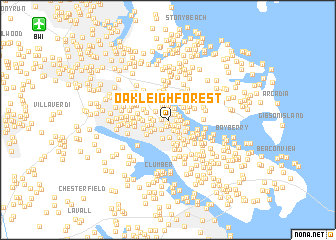 map of Oakleigh Forest