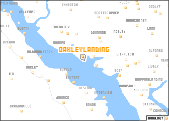 map of Oakley Landing