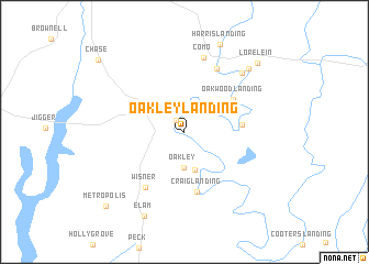 map of Oakley Landing