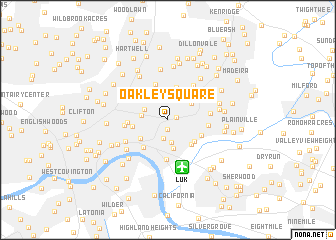 map of Oakley Square