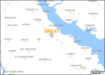 map of Oakley