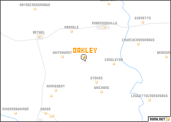 map of Oakley