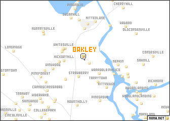 map of Oakley