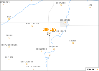 map of Oakley