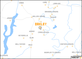 map of Oakley