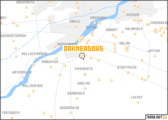 map of Oak Meadows