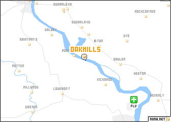 map of Oak Mills