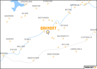 map of Oakmont