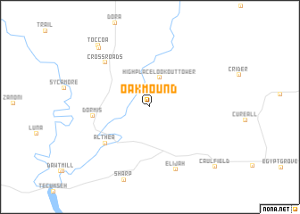 map of Oak Mound