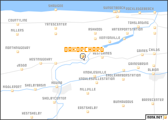 map of Oak Orchard