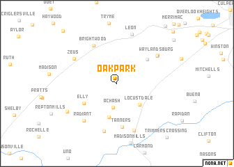 map of Oakpark