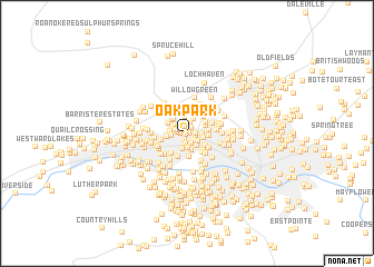 map of Oak Park