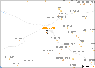 map of Oak Park