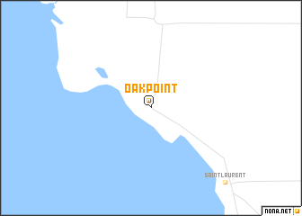 map of Oak Point