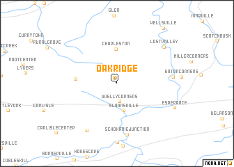 map of Oak Ridge