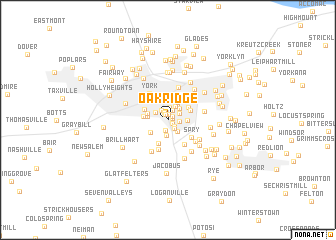 map of Oakridge