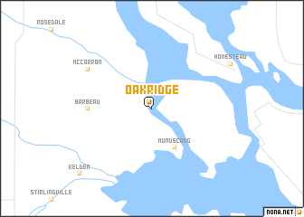 map of Oak Ridge