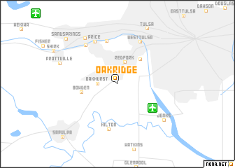 map of Oakridge