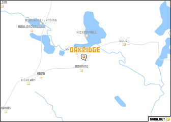 map of Oak Ridge