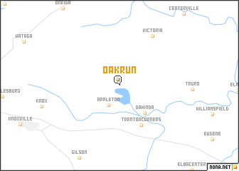 map of Oak Run