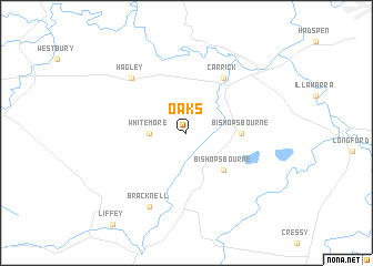 map of Oaks