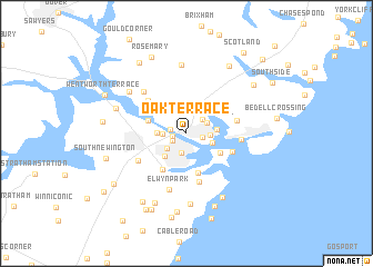 map of Oak Terrace