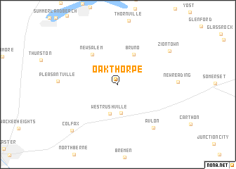 map of Oakthorpe