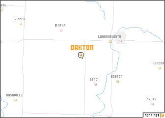 map of Oakton