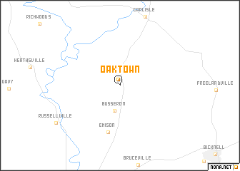 map of Oaktown