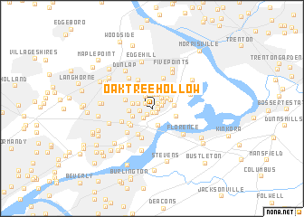 map of Oaktree Hollow