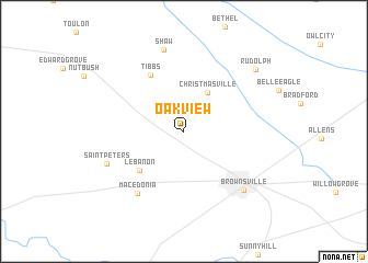 map of Oakview