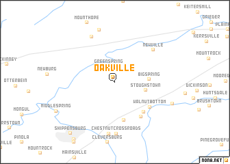 map of Oakville