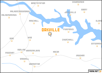 map of Oakville