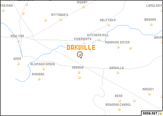 map of Oakville