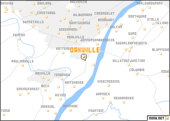 map of Oakville
