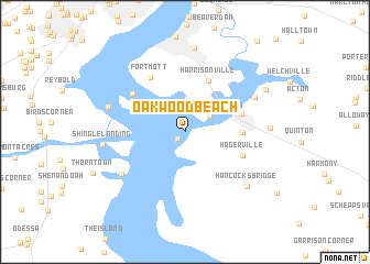 map of Oakwood Beach