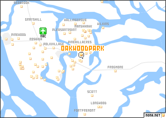 map of Oakwood Park