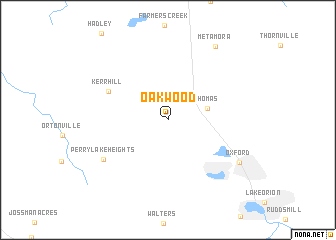 map of Oakwood